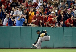 Yoenis Cespedes has thrown out Howie Kendrick & Albert Pujols on consecutive nights. Photo Credit: Chicago Tribune