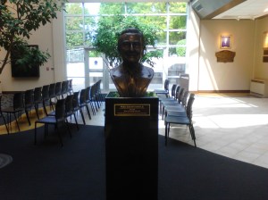 At the Walter Cronkite Memorial in St. Joseph, Missouri. Only fitting that I was wearing a shirt from the Newseum in Washington, D.C. that day!