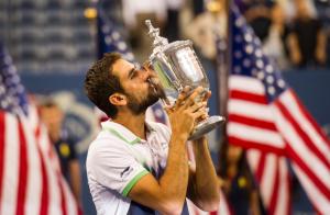 Marin Cilic celebrates after winning his first Grand Slam title. Photo Credit: New York Daily News