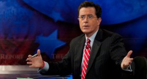 The Colbert Report will sign off Thursday as host Stephen Colbert moves to network TV. Photo Credit: AP